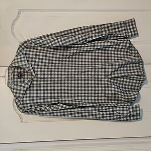 Plaid long sleeve mens shirt